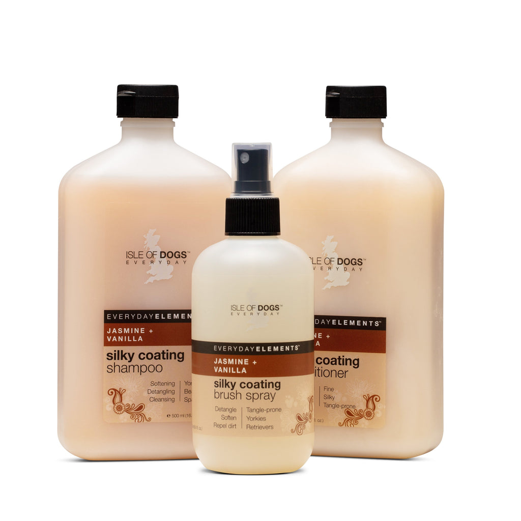 Silky Coating 3 piece kit - Silky Coating Shampoo, Conditioner & Brush spray